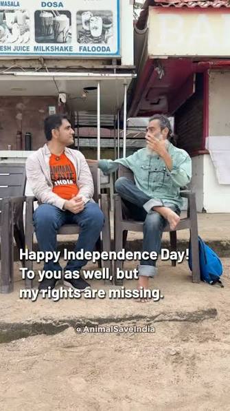 🇮🇳 Freedom. Rights. Equality. For Every Being. 🕊️, Freedom and equality are at the heart of Independent India., But what does freedom truly mean if it belongs only to humans?, This Independence Day, ...