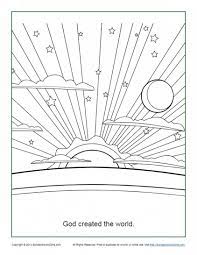 Thoth coloring page from egyptian mythology category. God Created The World Coloring Page