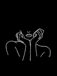 Aesthetic Black And White Minimalist Wallpaper Thinking Black Giclee Print Martina Art Com In 2020 Black Aesthetic Wallpaper Line Art Drawings Line Art