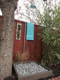 Bathrooms are rooms used for personal hygiene and include specific bathroom fixtures such as sinks, toilets. Let Nature In With An Outdoor Shower Diy