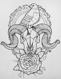 Ram Skull Outline Google Search Skull Tattoo Bird Skull Tattoo Tattoos