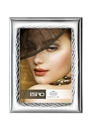 Marco de fotos de plata bilaminada, tamaño 13 x 18 cm, regalo de bodas  E.41M.3 : Amazon.es: Hogar y cocina