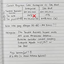 Jawa 3, bayan baru, penang, malaysia. Tanyaquantamax On Twitter Seorang Sahabat Di Fb Ada Hantarkan Gambar Perbezaan Cukai Enterprise Vs Sdn Bhd Ni Pengiraan Ni Sejujurnya Salah Ini Kebiasaan Berlaku Bila Nak Tunjukkan Yang Enterprise Tu Buruk Dari