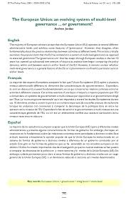 Consultez l'ensemble des articles, reportages, directs, photos et vidéos de la rubrique faits divers publiés le mercredi 16 juin 2021. Pdf The European Union An Evolving System Of Multi Level Governance Or Government