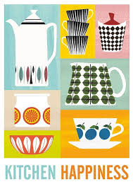 Art For Kitchen Mid Century Poster Kitchen Art Stig Lindberg Cathrineholm Retro Kitchen Poster Scandinavian P Kitchen Posters Kitchen Art Kitchen Prints