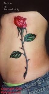 Realistic Rose Tattoo By Aarron Laidig Neck Tattoo Rose Tattoo Design Realistic Rose Tattoo