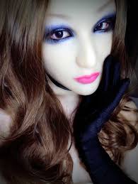 藍色妖姫 バラ少女 美しい メイク完了 全頭デザイン 最高製品 フィメールマスク jp5112461 107 122円 藍 色 メイク バラ