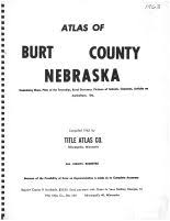 Burt County 1963 Nebraska Historical Atlas