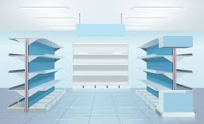 Download Empty Supermarket Shelves Design For Free In 2020 Supermarket Design Interior Supermarket Design Shelves