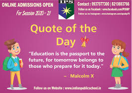 Download 2459 free open quote icons in ios, windows, material and other design styles. Quote Of The Day Online Indian Public School Sambalpur Facebook