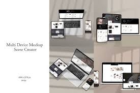Multi Device Mockup Scene Creator In 2020 Scene Creator Minimalist Web Design Mockup