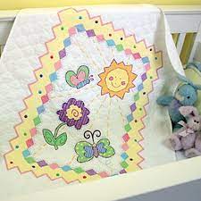 You can now stitch the three layers together, either by tying with yarns or embroidery floss, hand quilting or machine. February 2008 Baby Quilt Patterns Baby Quilt Pattern Boys Quilt Patterns