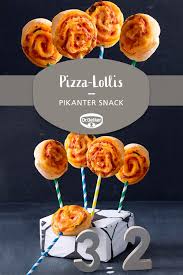Pizza Lollis Rezept Fingerfood Kinderparty Rezepte Essen