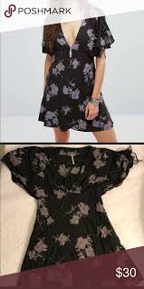 Add to favorites vintage nina piccalino black purple wildflower dress #03 lolajoonvintage 5 out of 5 stars (3,027) sale price $22.10. Free People Floral Mini Dress Size 4 Retail 128 Brand New Free People Floral Dress With V Neck Pockets And Sleeve Clothes Design Floral Mini Dress Dresses
