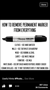 Maybe you would like to learn more about one of these? Get Rid Of Permanent Marker How To Remove Sharpie Remove Permanent Marker Useful Life Hacks