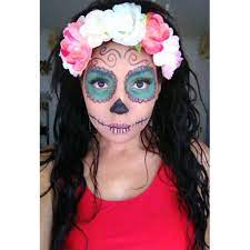 Jg Day Of The Dead Easy Halloween Makeup Look Halloween Makeup Easy Day Of Dead Makeup Girl Halloween Makeup