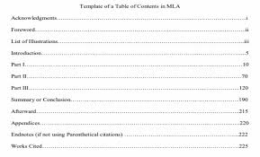 Table of contents apa style. How To Write A Table Of Contents For Different Formats With Examples