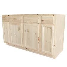 Kapal Wood Products Sbc60 Pfp 60 X 34 1 2 Inch Knotty Pine Unfinished Plywood Blind Sink Base Cabinet At Sutherlands