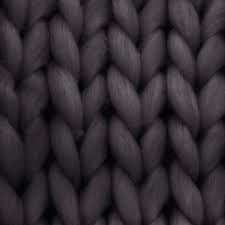 Plus d'infos au 05 55 36 92 46. Plaid Doux 150 Cm Maille Xl Gris Fonce Deco Textile Eminza