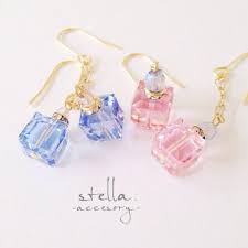 ゆらゆら 香水ピアス イヤリング変更可能 樹脂ジュエリー レジンアクセサリー アクセサリー