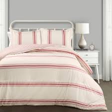 These red white and blue bedding are available for purchase by clicking the title of the item or. Full Queen 3pc Farmhouse Stripe Comforter Set Red Lush Decor Target