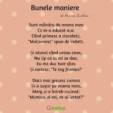 De exemplu este nepoliticos s ii coatele pe mas pentru c poi rsturna castroanele i cnile. 16 Bunele Maniere Ideas In 2021 Maniere Comportamentul Copilului Poezii
