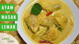 Masak lemak hidang macam sup! Ayam Masak Lemak Cili Api Youtube
