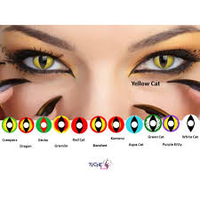 From the popular sharingan contacts to halloween contacts, zombie contacts and vampire contacts, white contacts or blue contacts for anime cosplay. Pretty Cat Eye Crazy Colored Contact Lenses Of Cosplay Shopee Philippines