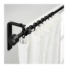 Racka Curtain Rod Combination Black Ikea Ikea Curtain Rods Black Curtain Rods Ceiling Mount Curtain Rods