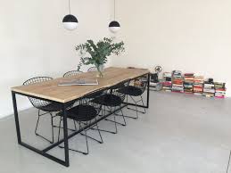 steigerhouten tafel met stalen frame scandinavisch en industrieel design pure wood design brandal tafel met stalen frame hout ontwerp kleine eettafel