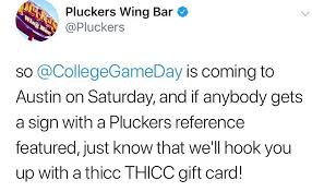 How can i book a reservation using a gift card? Pluckers Wing Bar Posts Facebook