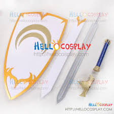 RWBY Cosplay Jaune Arc Crocea Mors Sword Shield Weapon Prop