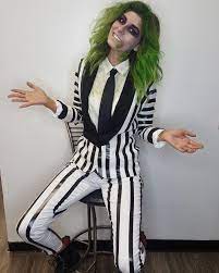 Lydia's dress was a princess dress modified into the infamous red wedding dress. Beetlejuice Costume Beetlejuice Halloween Costume Beetlejuice Costume Scary Halloween Costumes
