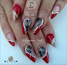 Red Black And Gold Acrylic Nails Nail Designs In Red And Gold Easy Top 100 Red And Gold Gel Nail Art Best Nail Art Red And Gold Nails Black Gold Nails Red Nails
