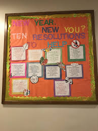 Ra Bulletin Board On New Year S Resolution Ra Bulletin Boards Bulletin Boards Ra Bulletins