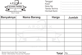 10 contoh invoice atau faktur tagihan jasa barang. Download Desain Nota Lengkap Format Coreldraw Cdr Desain Free