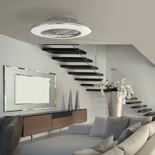 The light can be above the fan or below the fan. M6706 Alisio 70w Led Dimmable Ceiling Fan And Light Remote Control