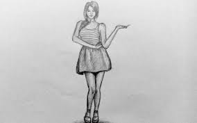 Here i will be posting videos of me drawing and coloring, along with tips on how to draw, and information about materials that i use! Women Drawing Easy Full Body Simple And Step By Step