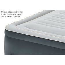 Intex Comfort Plush Elevated Dura Beam Airbed With Built In Electric Pump Bed Height 22 Queen Dura Beam Airbed Air Bed Intex Air Mattress