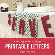 High quality large letters in stencil shape cut ready for use. Free Printable Alphabet Letters To Make Custom Signs Block Font Tip Junkie
