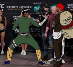 Adesanya posted a motion poster hyping his ufc 234 fight that turned him into rock lee. Crispy On Twitter Same Energy