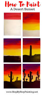 How To Paint A Cactus Silhouette Sunset Step By Step Acrylic Painting Tutorial Art Tutorials Acrylic Simple Acrylic Paintings Sunset Painting Sunset painting easy for beginners | easy watercolor sunset painting demonstration. step acrylic painting tutorial