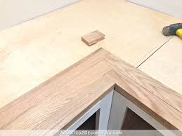 Diy Butcherblock Style Countertop Made From Red Oak Solid Hardwood Flooring Part 1 Addicted 2 Decorating Solid Hardwood Floors Hardwood Countertops Wood Countertops