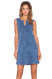 Three Dots Sleeveless Tunic Dress En Blue Jean Revolve Clothes