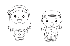 Jika anda sedang mencari gambar tentang gambar mewarna kartun ana muslim anda berada di website yang tepat. Gambar Mewarnai Anak Muslim Png 1500 990 Kartun Buku Mewarnai Warna