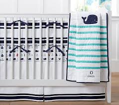 Hamptons Whale Crib Bedding Sets Pottery Barn Kids