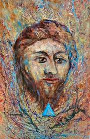 THE VISION" KAYSER Masterpiece Portrait Man Abstract Original Oil Painting  Art $1,600.00