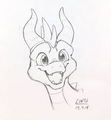 Black And White Spyro Pin By Rayshiro On Cool In 2020 Dragon Art Dragon Drawing Canvas Drawing