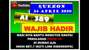 Prediksi Togel Quezon 24 April 2020 Youtube