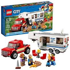 Lego City Pickup Caravan 60182 Building Kit 344 Pieces Lego City Pickup Caravan 60182 Building Kit 344 Pieces Lego City Toy Trucks Lego